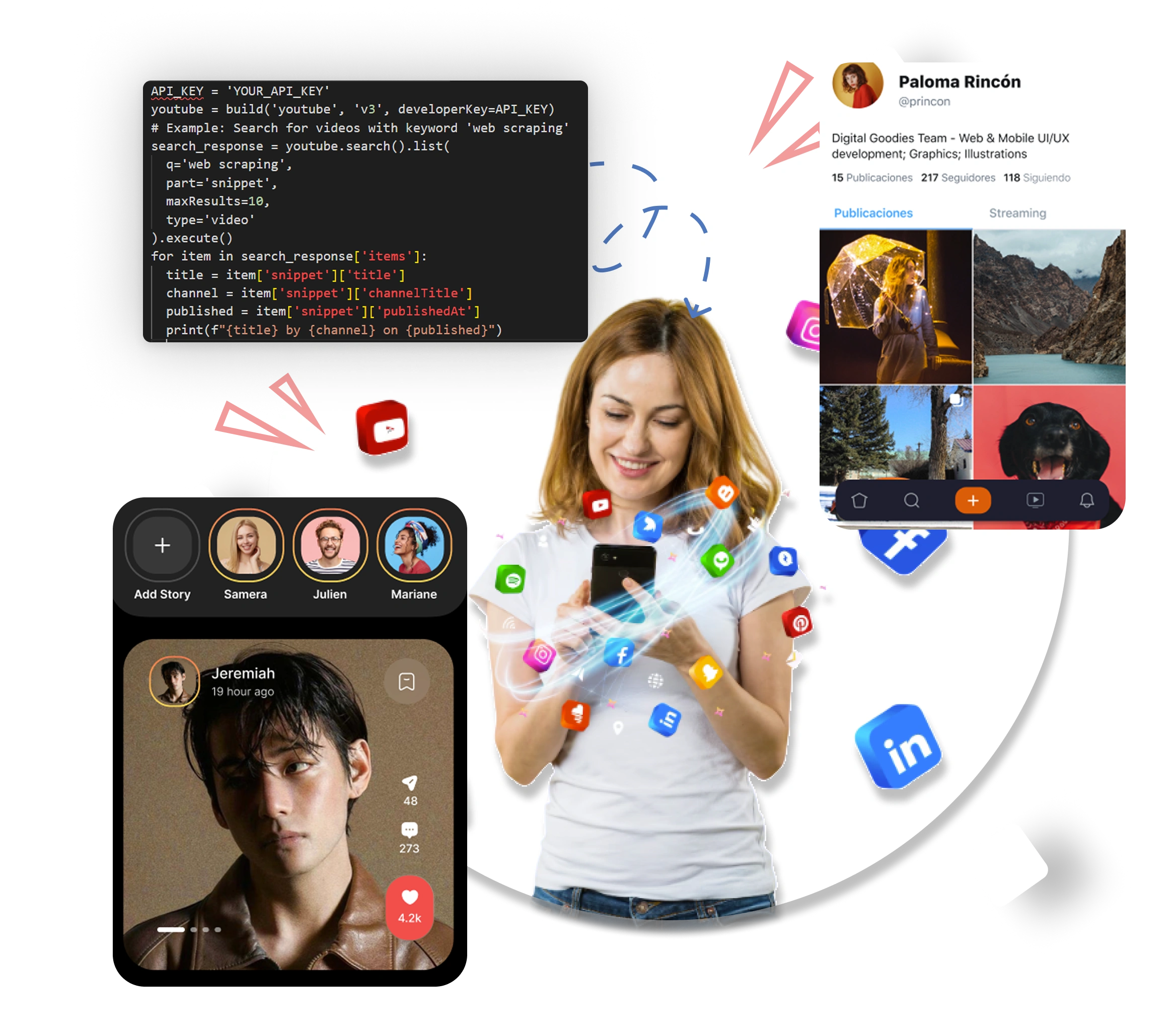 Web scraping illustration